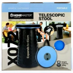 Telescopic Collapsible Portable Stool H: 45cm Black -AU Camping Equipment Sales 0C9mD EG97l2QyFuX6NFHrx A