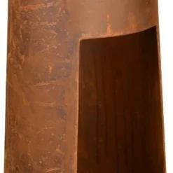 Tardis Round Rustic Fireplace 38x38x100cm