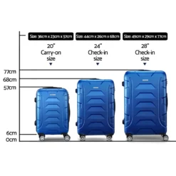 Wanderlite 3pc Luggage Travel Sets Suitcase Trolley TSA Lock Blue 11 Wanderlite 3pc Luggage Travel Sets Suitcase Trolley TSA Lock Blue -AU Camping Equipment Sales 0JMWUVKTA9UNxLq S5Qa8az5k
