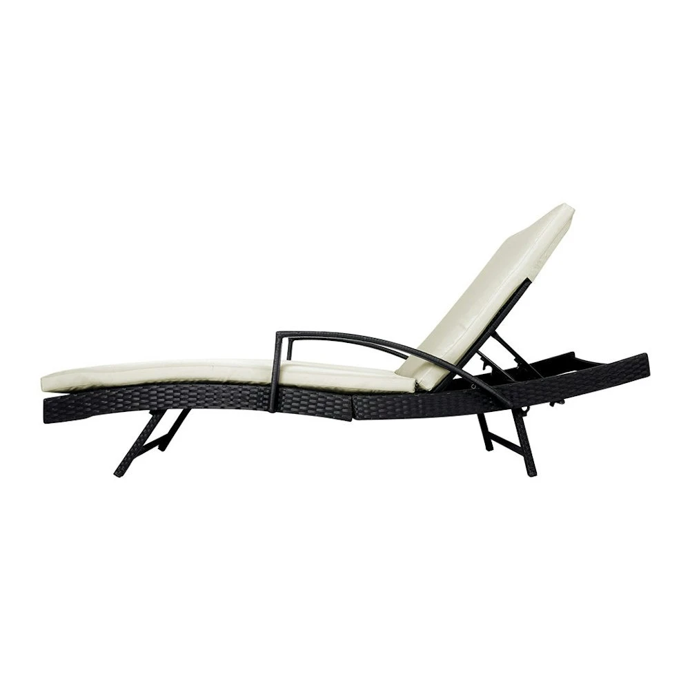 Levede Outdoor Sun Lounger Furniture Wicker Lounge Garden Patio Bed Cushion Pool 3 Levede Outdoor Sun Lounger Furniture Wicker Lounge Garden Patio Bed Cushion Pool - Image 2
