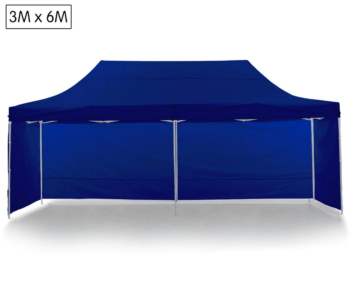 Gazebo Tent Marquee 3x6m PopUp Outdoor Wallaroo Blue 4 Gazebo Tent Marquee 3x6m PopUp Outdoor Wallaroo Blue - Image 2