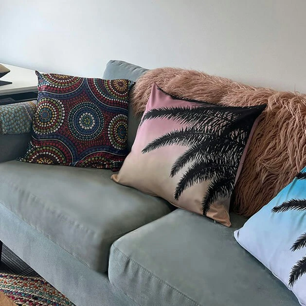 Palms At Dusk Cushion Cover 4 Palms At Dusk Cushion Cover - Image 2