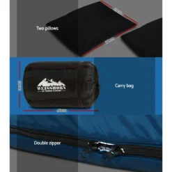 Weisshorn Sleeping Bag Double Camping Hiking -10 Degrees To 15 Degrees Tent Winter Thermal Navy -AU Camping Equipment Sales 1 UkR3Zs4ZLgLIny2iMBIKTOA