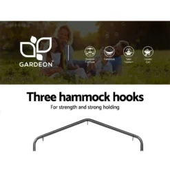 Gardeon Hammock Chair With Stand Cushion Pillow Grey -AU Camping Equipment Sales 24NgPcXEBqJdHGrPLjTc0yBtQ