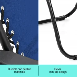 Zero Gravity Reclining Deck Chair - Blue -AU Camping Equipment Sales 2WLMjAriP0Hs8JL46tATJSqc