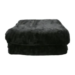 Laura Hill 600GSM Faux Mink Blanket Double-Sided Queen Size - Black -AU Camping Equipment Sales 2nrvqO BNtH5eUsNa xj 7Gk