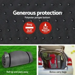 Weisshorn Self Inflating Mattress 10CM Thick Double Camping Sleeping Mat Air Bed Pad Grey -AU Camping Equipment Sales 3Ho kbnfeZ0mSdzaKVKljOzjA