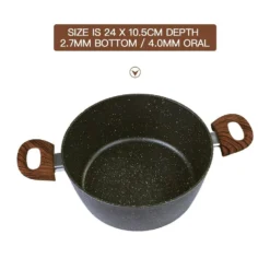 Clevinger 24cm Non-Stick Casserole Cookware Dish -AU Camping Equipment Sales 5X3khp0ztlzY2c8je8fhX23QQ