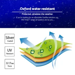 Instahut Gazebo Pop Up Marquee 3x3 Folding Wedding Tent Gazebos Shade Blue -AU Camping Equipment Sales 5fAocUdljfHUJPIch6HV4rCzo