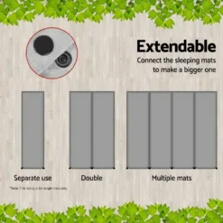 Weisshorn Self Inflating Mattress 10CM Thick Single Camping Sleeping Mat Air Bed Pad Grey -AU Camping Equipment Sales 5yQMrrfhqbiWN9 1gf7vuX6 k