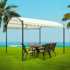 Instahut Gazebo 4m Marquee Outdoor Wedding Gazebos Beige