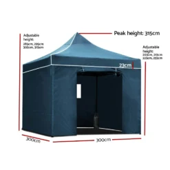 Instahut Gazebo Pop Up Marquee 3x3 Outdoor Camping Gazebos Tent Wedding Folding -AU Camping Equipment Sales 6pw0OSoBMtMGwcV9C oyZsEoI