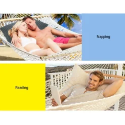Gardeon Hammock Chair Swing Bed Outdoor Camping Hammocks Double 2 Person Seat Mesh 12 Gardeon Hammock Chair Swing Bed Outdoor Camping Hammocks Double 2 Person Seat Mesh -AU Camping Equipment Sales 6vANyB9uSp2qx4IadpHtyU9hs