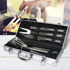 Moyasu 5Pcs BBQ Tool Set Stainless Steel Outdoor Barbecue Accessory Grill Cook -AU Camping Equipment Sales 6woyFD BVNiMR4TdbYnNCoGq8