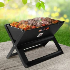 Grillz Portable BBQ Charcoal Grill Smoker Outdoor Folding Steel Camping Barbecue -AU Camping Equipment Sales 7B1u AZzRpHJYSK1P0ouRFhQ