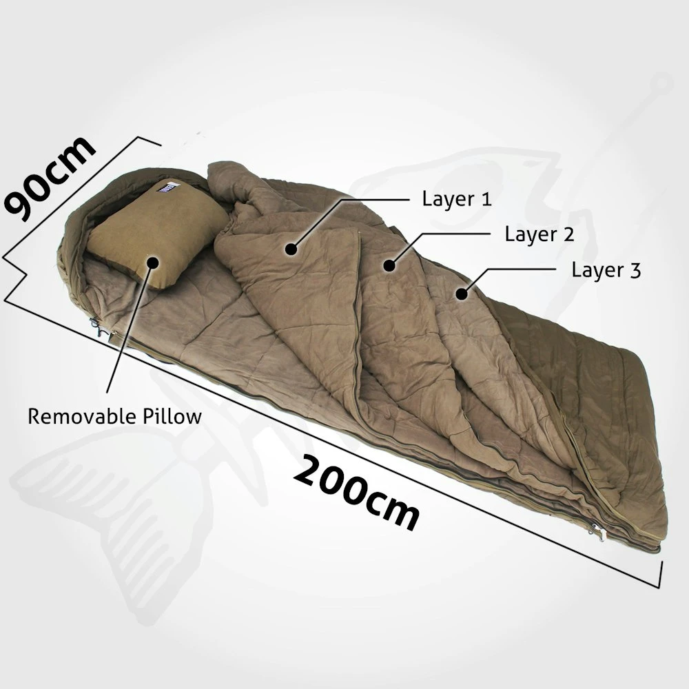 -15°C 4 Season Sleeping Bag Double Twin Outdoor Camping Thermal Winter 7 -15°C 4 Season Sleeping Bag Double Twin Outdoor Camping Thermal Winter - Image 5