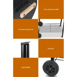 Grillz Charcoal BBQ Grill & Smoker Offset -AU Camping Equipment Sales 7nrsJXD2d FfKZdpKCkkKqiFI