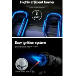 Grillz Portable Gas BBQ LPG Oven Camping Cooker Grill 2 Burners Stove Outdoor 13 Grillz Portable Gas BBQ LPG Oven Camping Cooker Grill 2 Burners Stove Outdoor -AU Camping Equipment Sales 8NSP2EKWVsNCYUz0y FfMT8VQ