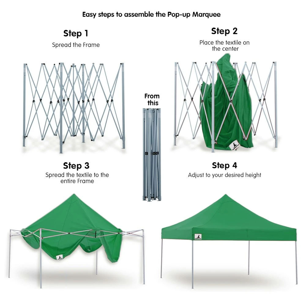 Gazebo Tent Marquee 3x3 PopUp Outdoor Wallaroo - Green 8 Gazebo Tent Marquee 3x3 PopUp Outdoor Wallaroo - Green - Image 6