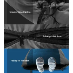 Weisshorn Sleeping Bag Camping Hiking Tent Winter Outdoor Comfort 0 Degree Navy -AU Camping Equipment Sales 8qtFqnoMdm8kX79wa0TzrpVrQ