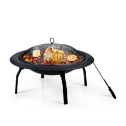 Traderight Group 22" Outdoor Fire Pit BBQ Grill Fireplace Portable Camping Garden Patio Heater -AU Camping Equipment Sales 91gZejUt1sKtHkvt6ZIMrLTEk