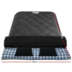 Weisshorn Sleeping Bag Double Camping Hiking -10 Degrees To 15 Degrees Tent Winter Thermal Grey -AU Camping Equipment Sales 9Cp2cF7Gf9cNvLaAZJPzokt5s