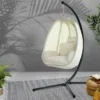 Gardeon Outdoor Swing Rocking Egg Chair With Stand Cushion Foldable - Cream -AU Camping Equipment Sales 9LNdgrZFNhgPvV5AsqAuPyZuI
