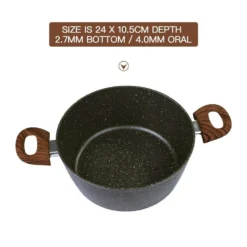 Clevinger 24cm Non-Stick Casserole Cookware Dish -AU Camping Equipment Sales 9ycMata3lpvDlteaoUbdR12t0