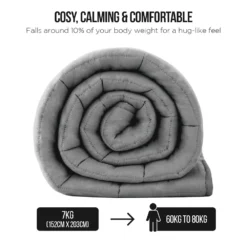 Laura Hill Weighted Blanket Heavy Quilt Doona 7Kg - Grey -AU Camping Equipment Sales A6mih0ubNsPDZocpZJqLrnimE