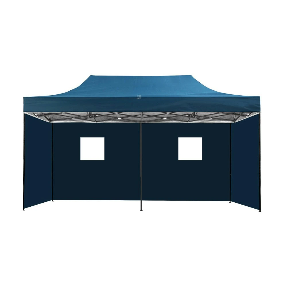 Instahut Gazebo Pop Up Marquee 3x6 Folding Tent Wedding Metal Gazebos Navy 6 Instahut Gazebo Pop Up Marquee 3x6 Folding Tent Wedding Metal Gazebos Navy - Image 4