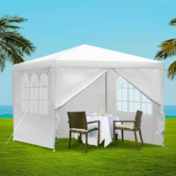 Instahut Gazebo 3x3 Outdoor Marquee Gazebos Wedding Camping Tent 4 Panel