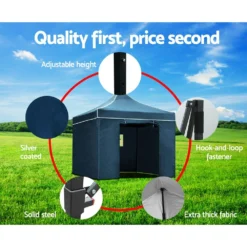 Instahut Gazebo Pop Up Marquee 3x3 Outdoor Camping Gazebos Tent Wedding Folding -AU Camping Equipment Sales B9tmzYxnumdQZm1lONLGOVr U