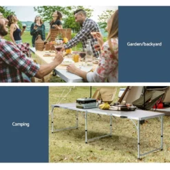 Weisshorn Folding Camping Table Portable Family Picnic Garden 240CM -AU Camping Equipment Sales Bh7gsvgRYMsyeSYVRdy6vogas