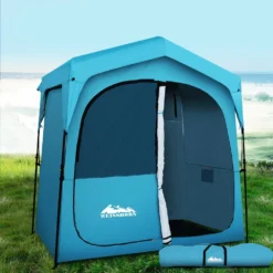 Weisshorn Pop Up Camping Shower Tent Portable Toilet Outdoor Change Room Blue -AU Camping Equipment Sales BySTlPCRiWqJHlHd7g8JEyGVU