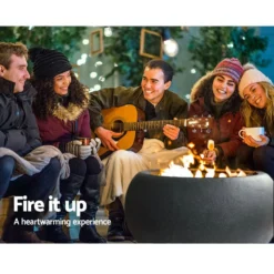 Grillz Portable Fire Pit Bowl Outdoor Wood Burning Patio Oven Heater Fireplace -AU Camping Equipment Sales DHHp9i exMNZ4 mhvRUBX0Ja4