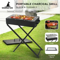 Wallaroo Charcoal BBQ Grill - Adjustable Height -AU Camping Equipment Sales DTZfXBqUpzNK5aCoQiXJKklBE
