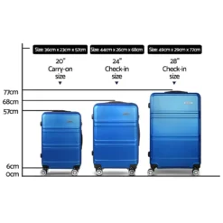 Wanderlite 3pc Luggage Trolley Set Suitcase Travel TSA Hard Case Blue -AU Camping Equipment Sales E9gzFJtyHLeyBy7Q1Ihz8XlPI