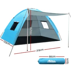Weisshorn Camping Tent Beach Tents Hiking Sun Shade Shelter Fishing 2-4 Person -AU Camping Equipment Sales F0B1YW2IRNyPrSBEj8AfGrX9A
