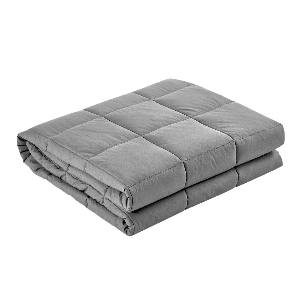 Giselle 7KG Weighted Adult Blanket Heavy Gravity Microfibre Duvet Cover Light Grey 3 Giselle 7KG Weighted Adult Blanket Heavy Gravity Microfibre Duvet Cover Light Grey
