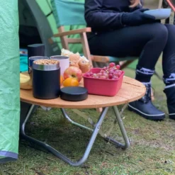 BlackWolf Round Folding Picnic Table Quick Fold Down & Set-Up, Weather-Resistant -AU Camping Equipment Sales FDjz2FQ px1koWrA6zMQFd fg