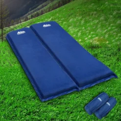 Weisshorn Self Inflating Mattress 10CM Thick Double Camping Sleeping Mat Air Bed Navy Suede Surface -AU Camping Equipment Sales G3oarCKzuSyCABK0Srkr 0Qi8