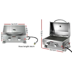 Grillz Portable Gas BBQ LPG Oven Camping Cooker Grill 2 Burners Stove Outdoor 10 Grillz Portable Gas BBQ LPG Oven Camping Cooker Grill 2 Burners Stove Outdoor -AU Camping Equipment Sales GBjoOhuuN7jqDdvqfd4QFbYU8