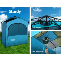 Weisshorn Pop Up Camping Shower Tent Portable Toilet Outdoor Change Room Blue -AU Camping Equipment Sales GMxRca8sWhT108BV1t7p1 bMk