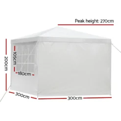 Instahut Gazebo 3x3 Outdoor Marquee Gazebos Wedding Camping Tent 4 Panel 9 Instahut Gazebo 3x3 Outdoor Marquee Gazebos Wedding Camping Tent 4 Panel -AU Camping Equipment Sales GPbc0 q1ESjculWoy ZNXc2HY