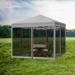 Mountview Gazebo 3x3m Pop Up Marquee Outdoor Mesh Side Wall Canopy Wedding Tent 17 Mountview Gazebo 3x3m Pop Up Marquee Outdoor Mesh Side Wall Canopy Wedding Tent -AU Camping Equipment Sales H1LKqcMZQu1GCsrCUFYbTr6FI