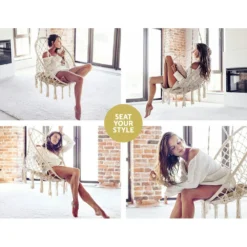 Gardeon Hammock Chair Swing Bed Relax Rope Portable Outdoor Hanging Indoor 124CM 11 Gardeon Hammock Chair Swing Bed Relax Rope Portable Outdoor Hanging Indoor 124CM -AU Camping Equipment Sales H AN3K0PjB 0CCXbS6 SnGs