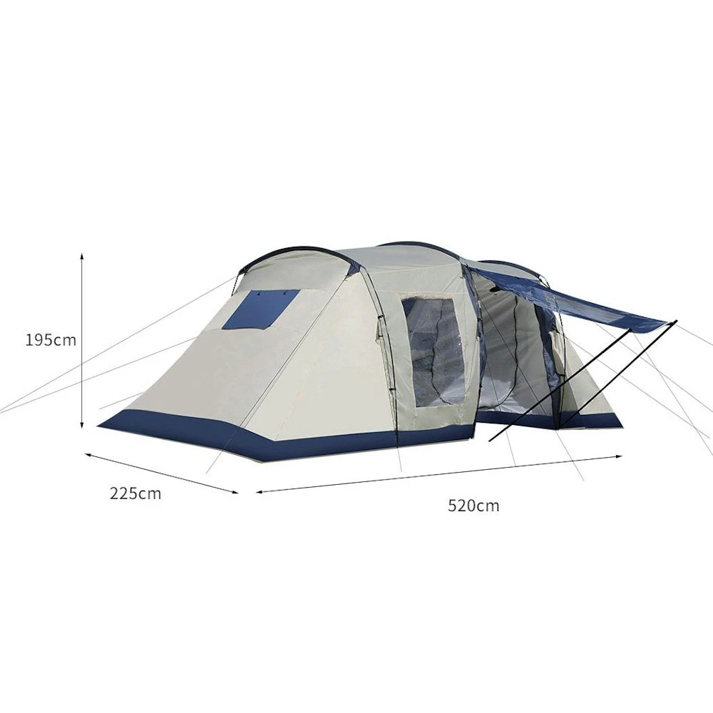 Mountview Large Family Camping Tent Portable Outdoor Beach 6-8 Person Shelter 5 Mountview Large Family Camping Tent Portable Outdoor Beach 6-8 Person Shelter - Image 3