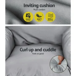 Gardeon Outdoor Swing Rocking Egg Chair With Stand Cushion Foldable - Grey -AU Camping Equipment Sales I1tCMrDkkNnqkKFYK21XB3cw4