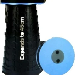 Telescopic Collapsible Portable Stool H: 45cm Black -AU Camping Equipment Sales I4GhMGQWegdXDMKBtOY1WKPqg