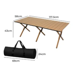 Levede Folding Camping Table Foldable Portable Picnic Outdoor Egg Roll BBQ Desk -AU Camping Equipment Sales IDn23gpwmqC2O6KjSYKbYfA g